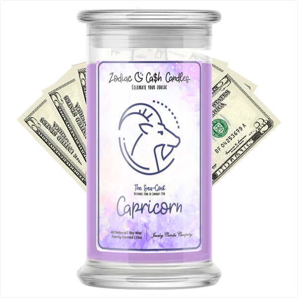 Capricorn Zodiac Cash Candle