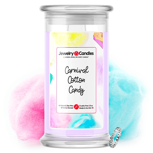 carnival cotton candy jewelry candle