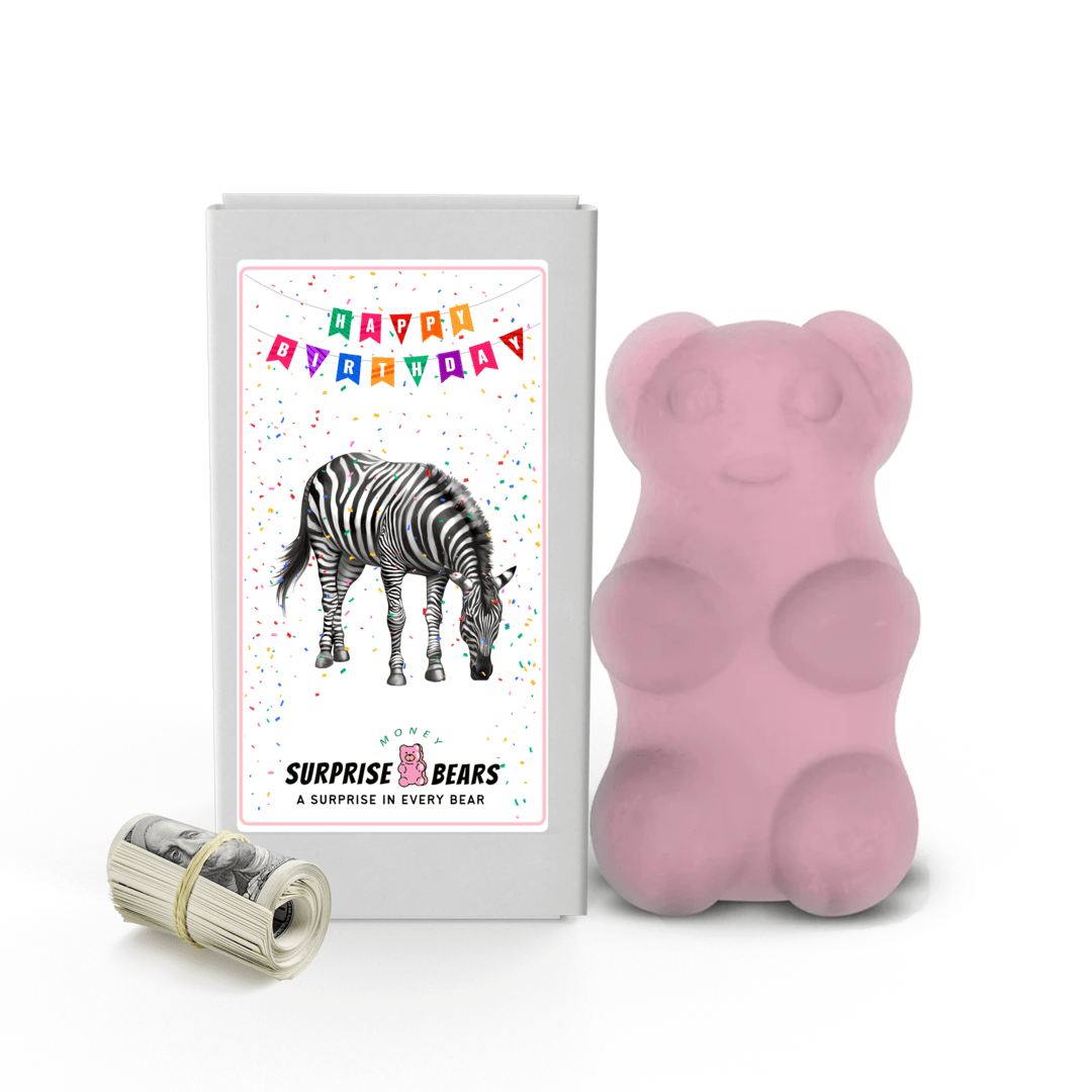Happy Birthday Cash Surprise Bear