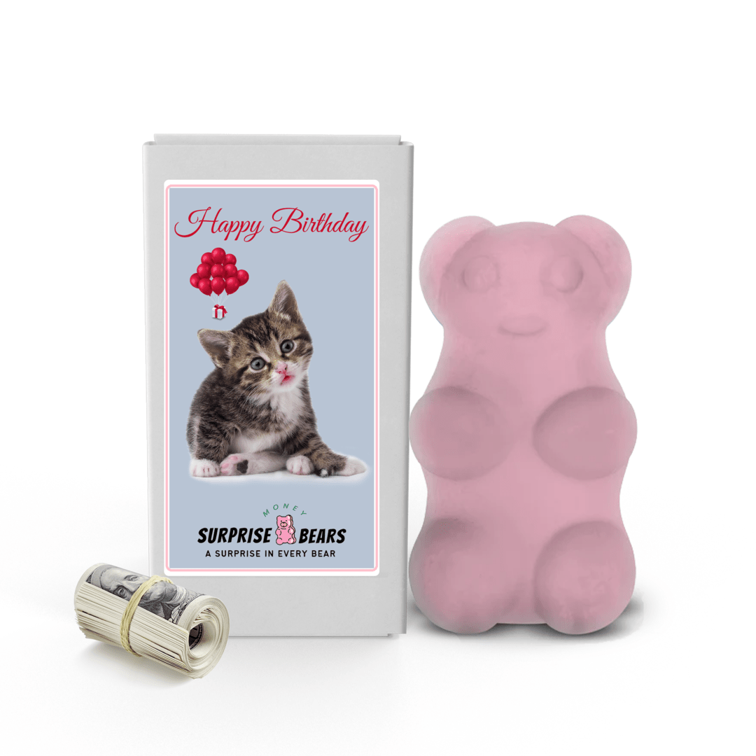 Happy Birthday Cash Surprise Bear
