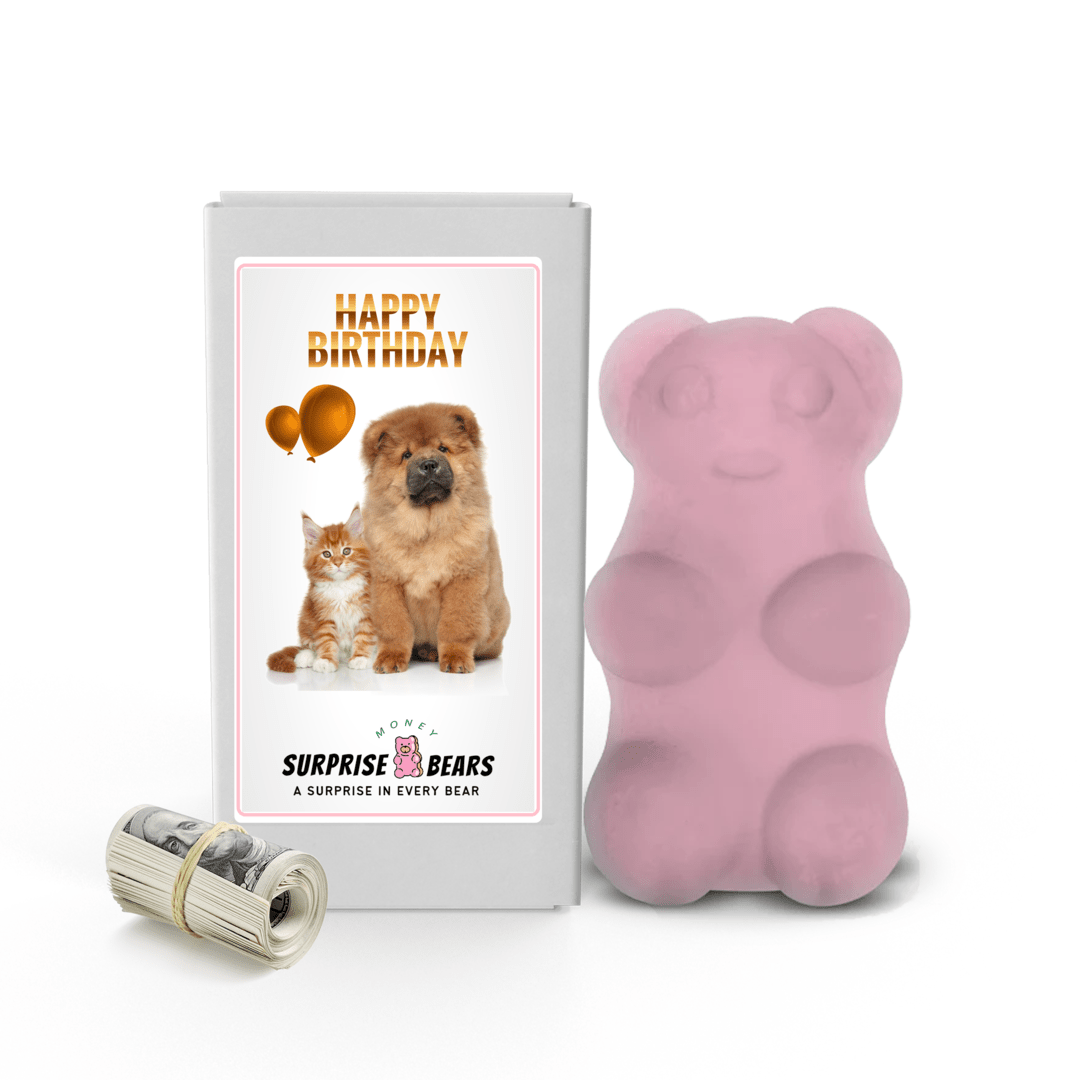 Happy Birthday Cash Surprise Bear