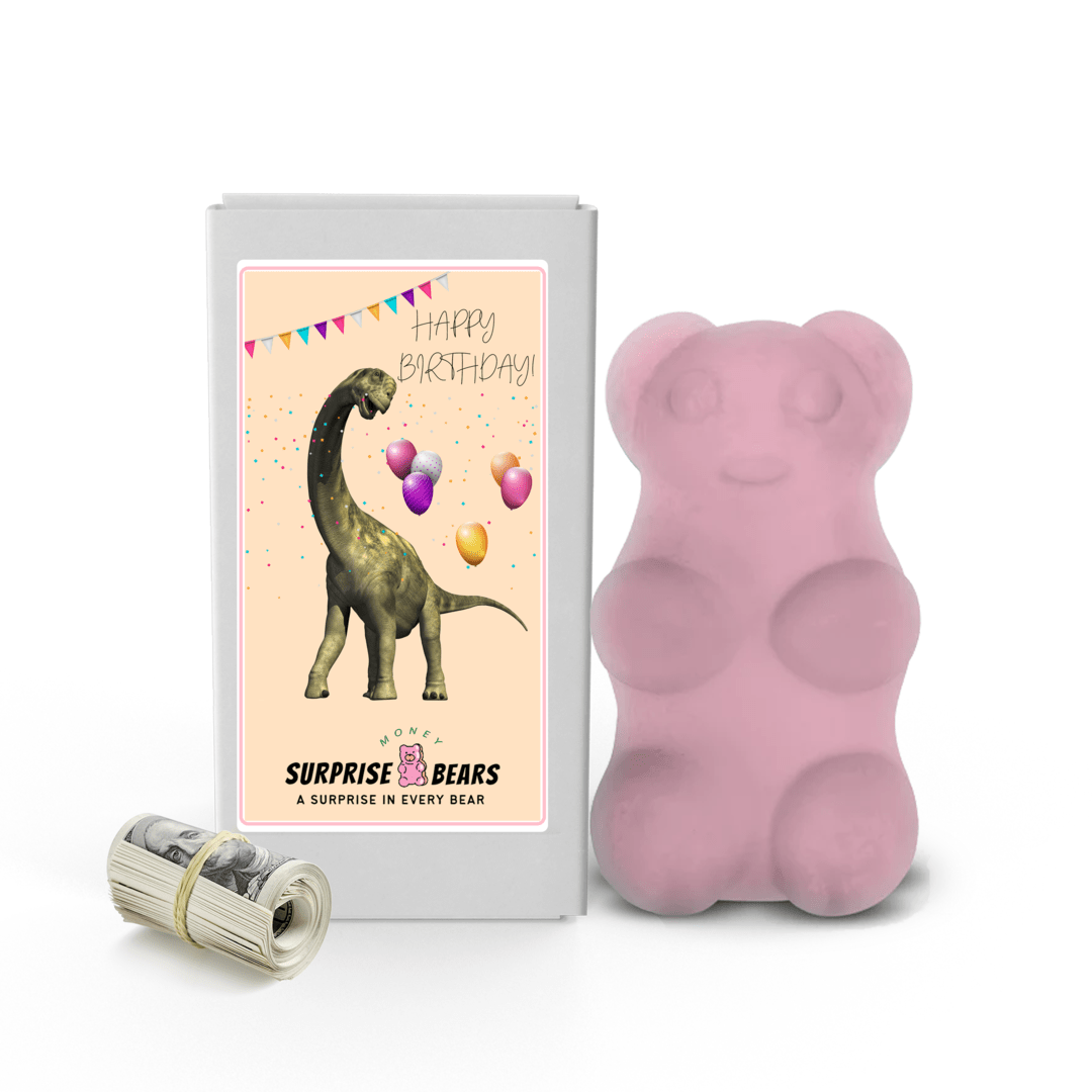 Happy Birthday Cash Surprise Bear