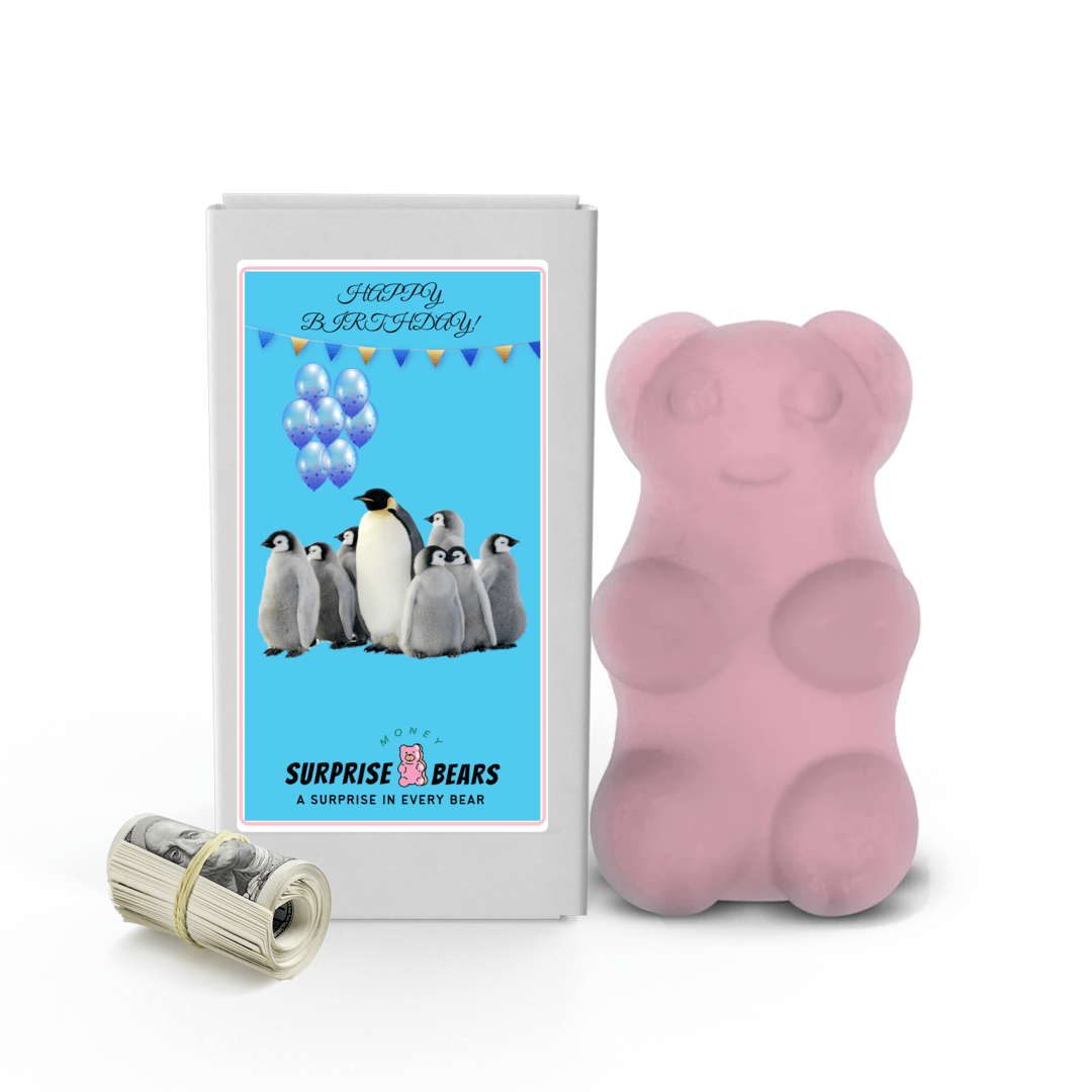 Happy Birthday Cash Surprise Bear