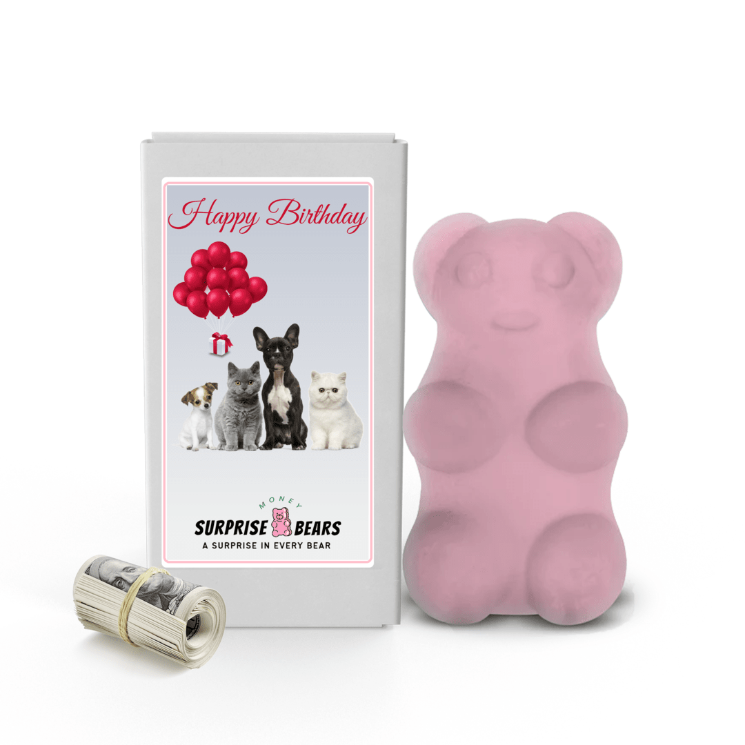 Happy Birthday Cash Surprise Bear