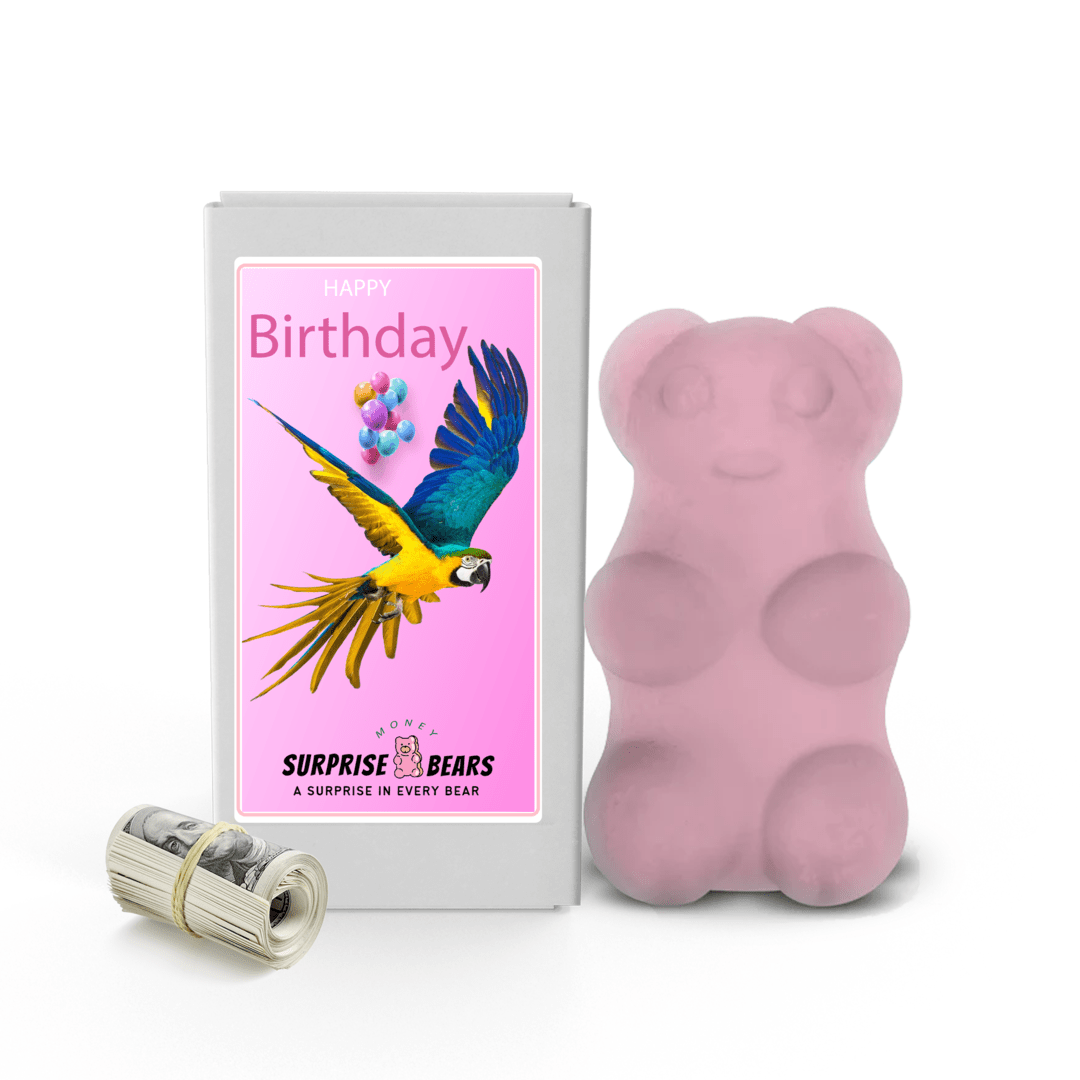 Happy Birthday Cash Surprise Bear