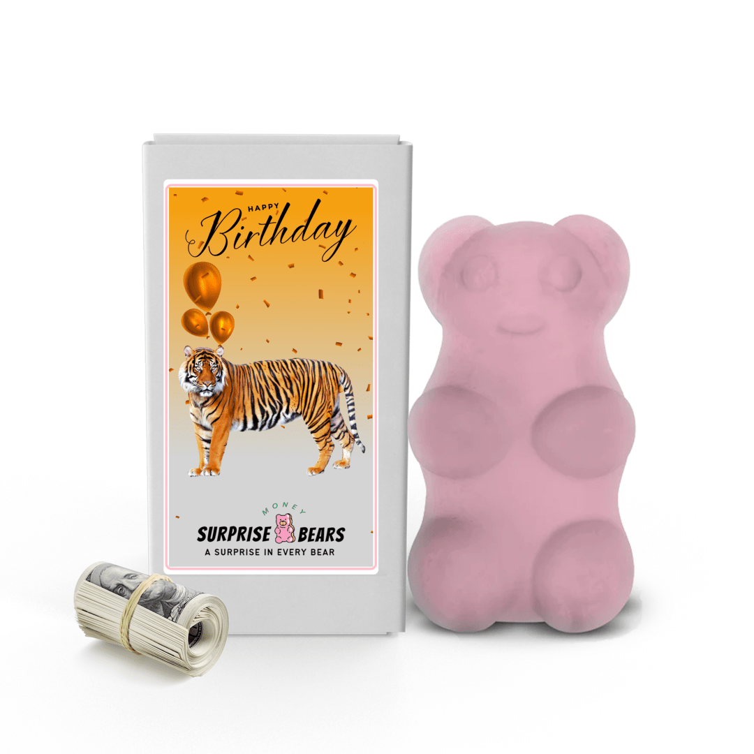 Happy Birthday Cash Surprise Bear