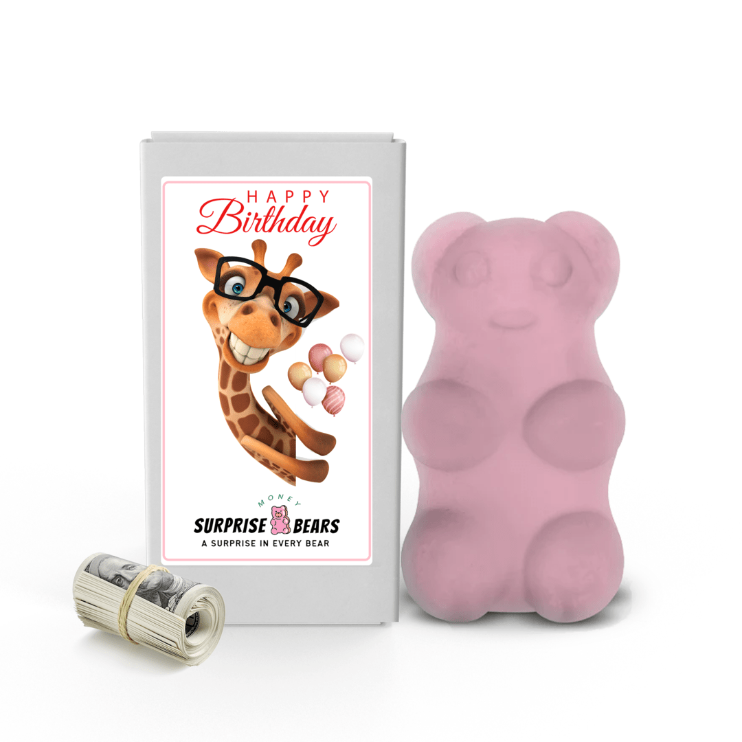 Happy Birthday Cash Surprise Bear