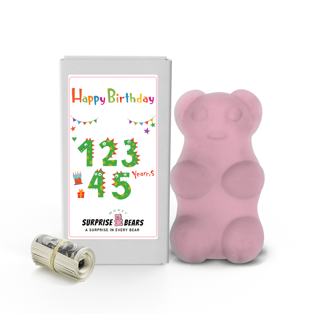 Happy Birthday Cash Surprise Bear