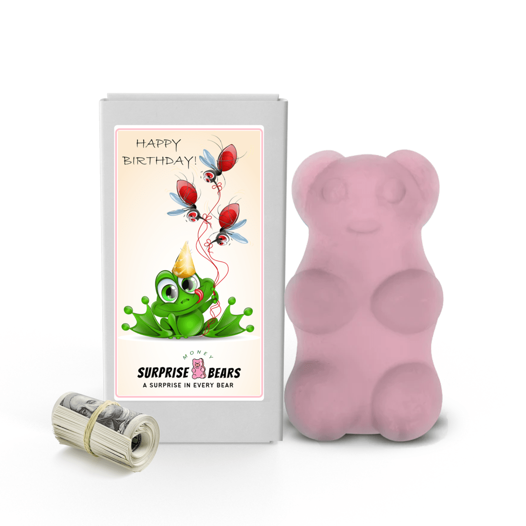 Happy Birthday Cash Surprise Bear