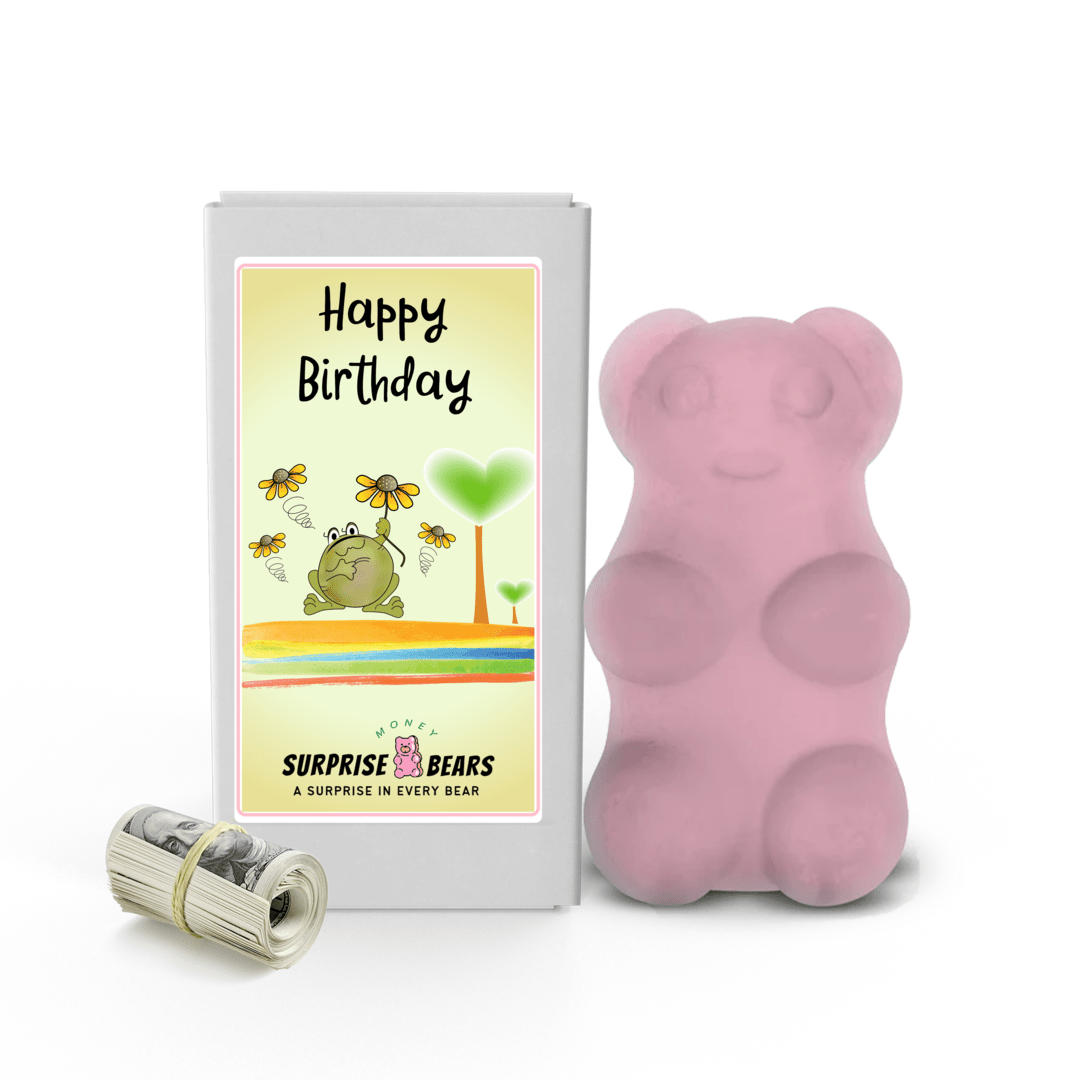 Happy Birthday Cash Surprise Bear