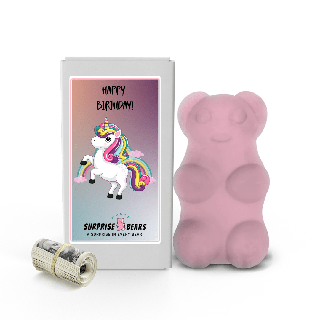 Happy Birthday Cash Surprise Bear