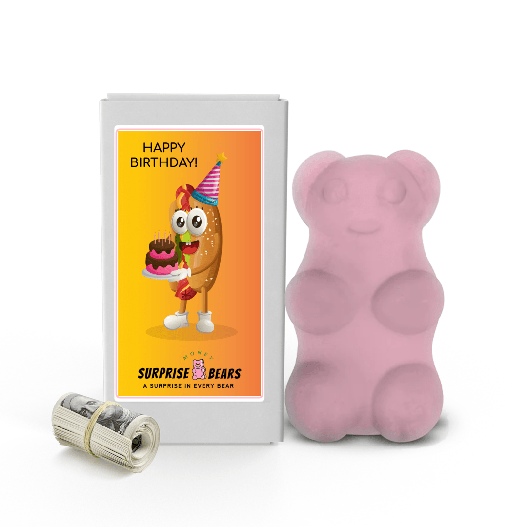 Happy Birthday Cash Surprise Bear