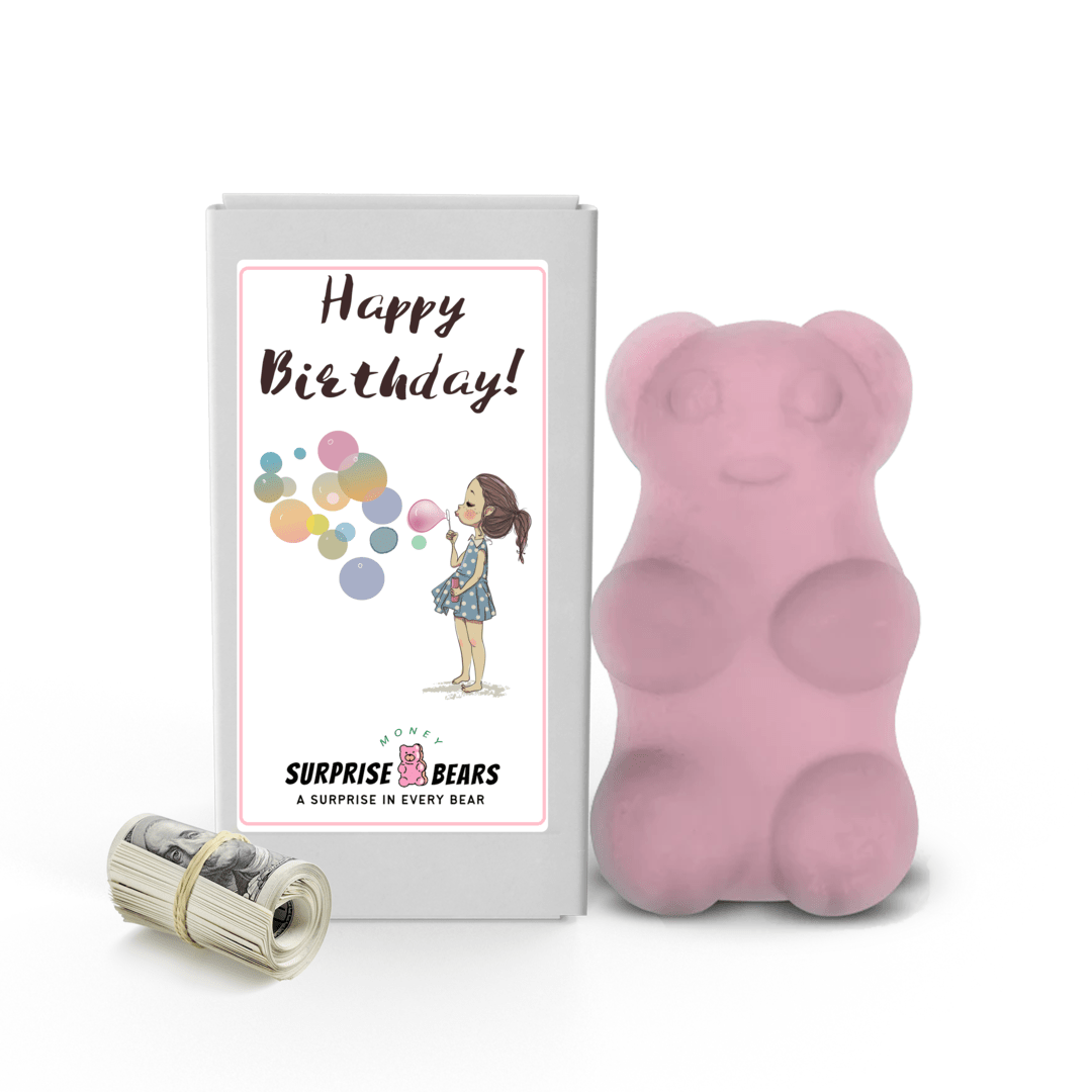 Happy Birthday Cash Surprise Bear