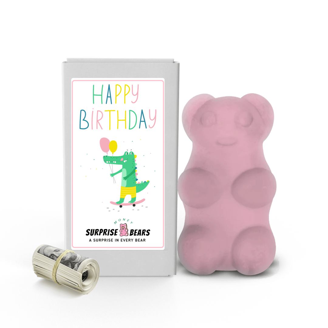 Happy Birthday Cash Surprise Bear