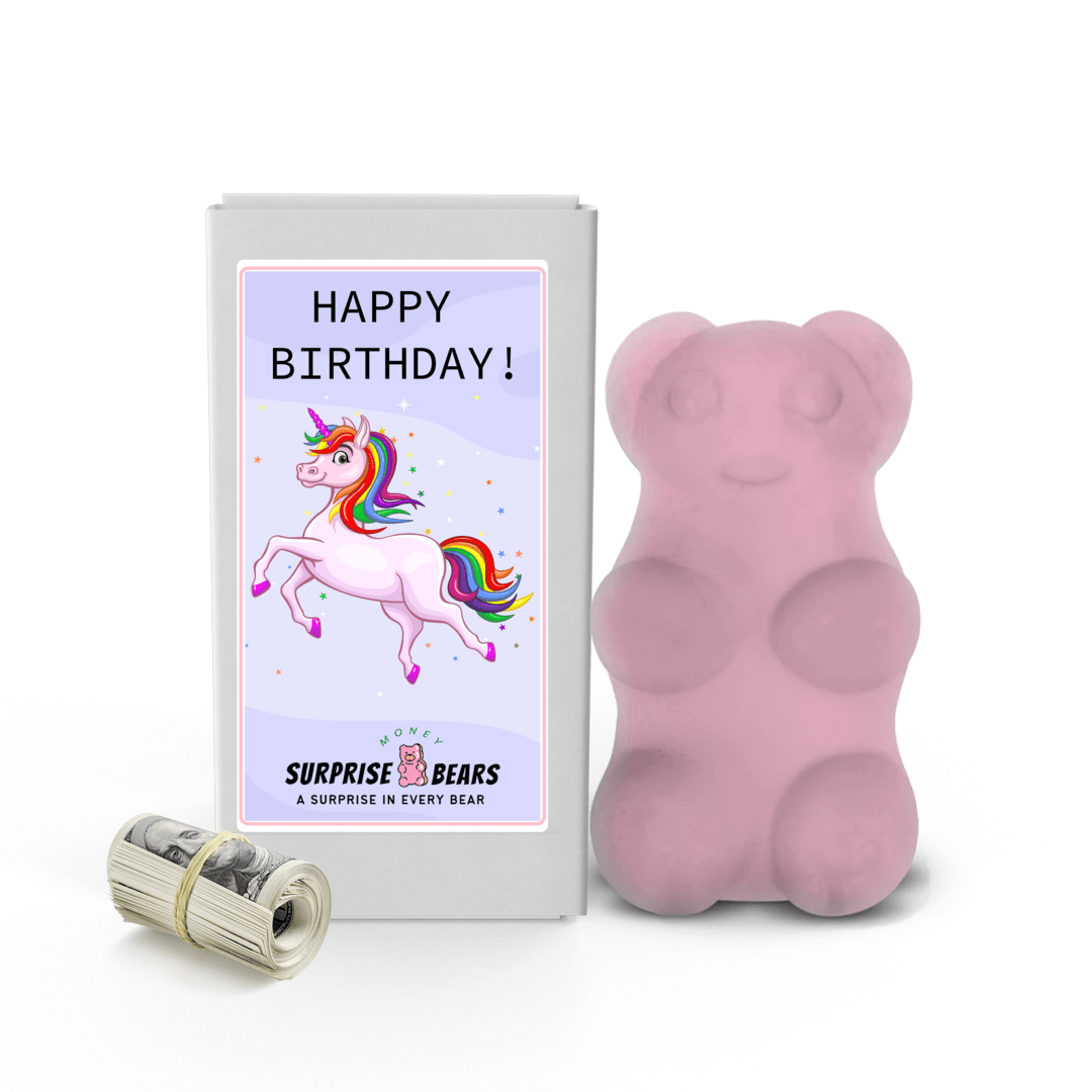 Happy Birthday Cash Surprise Bear