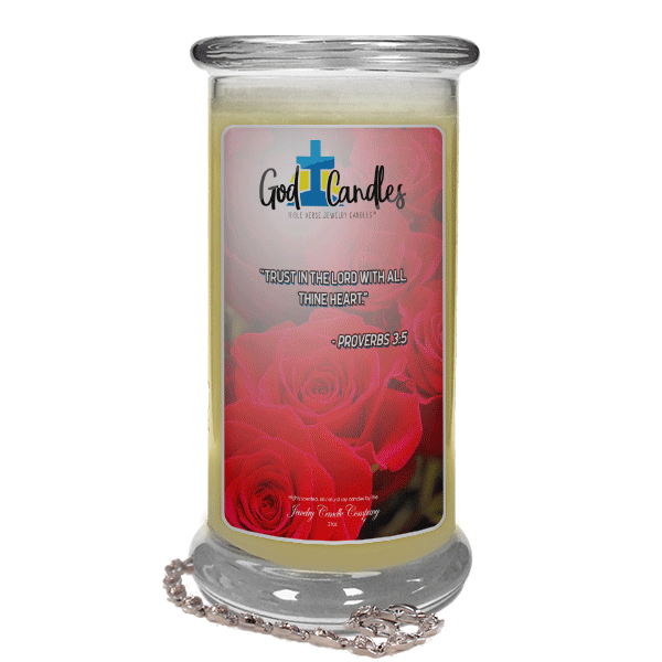 Proverbs 3:5 Verse | God Candle®-God Candle | Bible Verse Jewelry Candles™-The Official Website of Jewelry Candles - Find Jewelry In Candles!