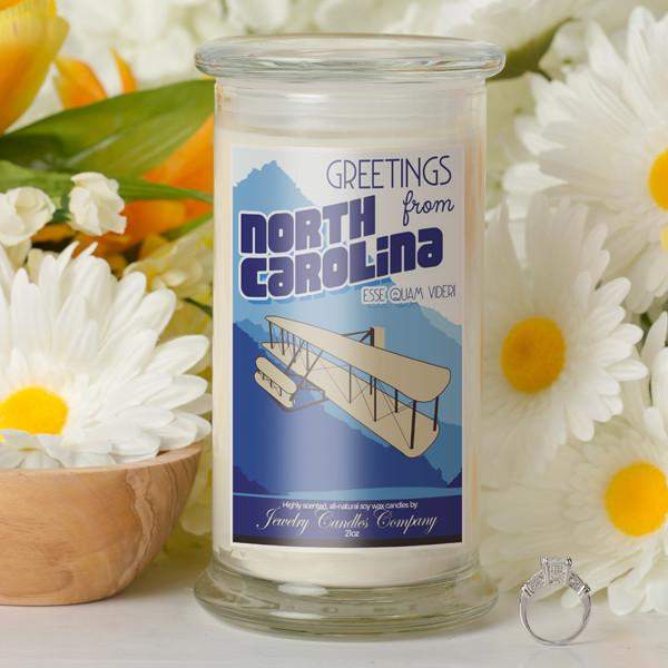 Greetings From North Carolina - Greetings From Candles-Greetings From Candles-The Official Website of Jewelry Candles - Find Jewelry In Candles!