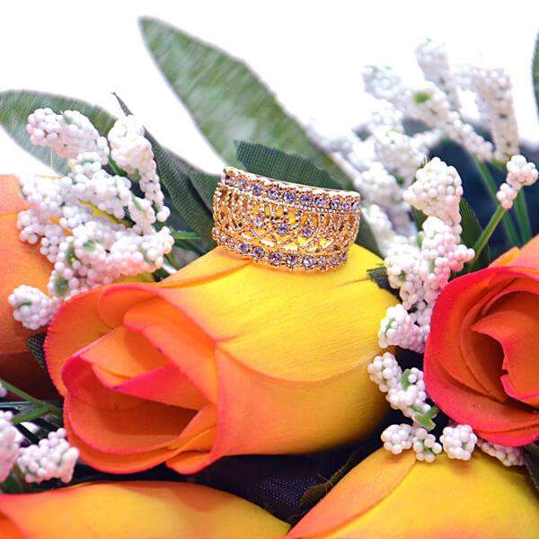 Yellow With Orange Tips Fall Wax Roses Bouquet-Wax Dipped Roses-The Official Website of Jewelry Candles - Find Jewelry In Candles!