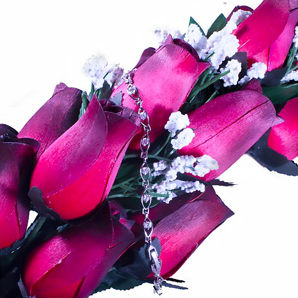 Red Bouquet | Jewelry Roses®-Wax Dipped Roses-The Official Website of Jewelry Candles - Find Jewelry In Candles!