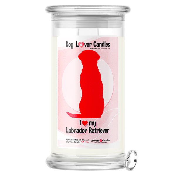 Labrador Retriever Dog Lover Jewelry Candle