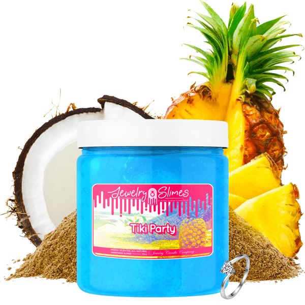 Tiki Party | Jewelry Slime®-Jewelry Slime | A Jewelry Surprise In Every Jar of Slime-The Official Website of Jewelry Candles - Find Jewelry In Candles!