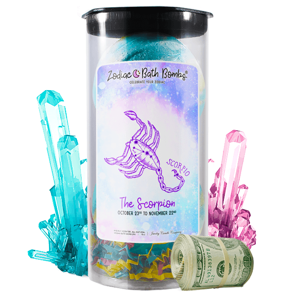 Scorpio | Zodiac Cash Bath Bombs-Zodiac Cash Bath Bombs-The Official Website of Jewelry Candles - Find Jewelry In Candles!