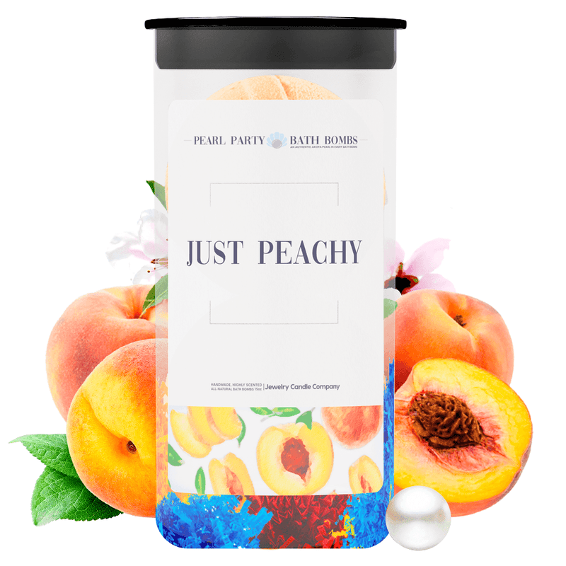 Just Peachy Pearl Party Bath Bombs Twin Pack