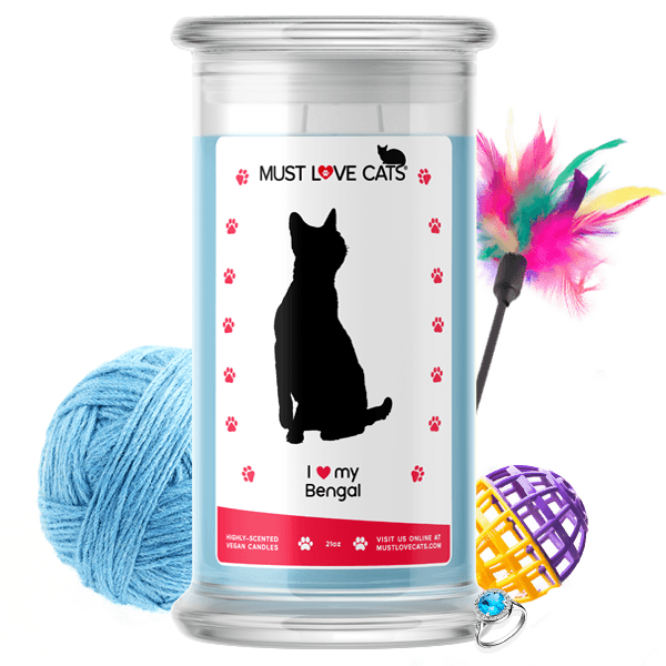 I Love My Bengal | Must Love Cats® Candle-Must Love Cats® Candle-The Official Website of Jewelry Candles - Find Jewelry In Candles!