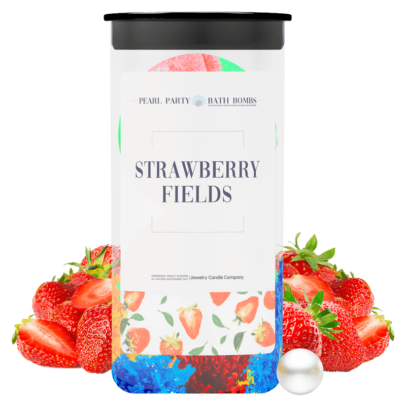 Strawberry Fields Pearl Party Bath Bombs Twin Pack