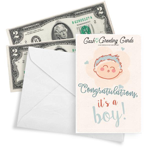 Congratulations, It's A Boy! | Cash Greeting Cards®-Cash Greeting Cards-The Official Website of Jewelry Candles - Find Jewelry In Candles!