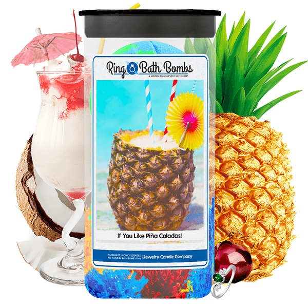 If You Like Piña Coladas! Ring Bath Bombs Twin Pack