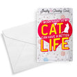 I Work Hard So My Cat Can Have A Better Life | Jewelry Greeting Cards®-Jewelry Greeting Cards-The Official Website of Jewelry Candles - Find Jewelry In Candles!