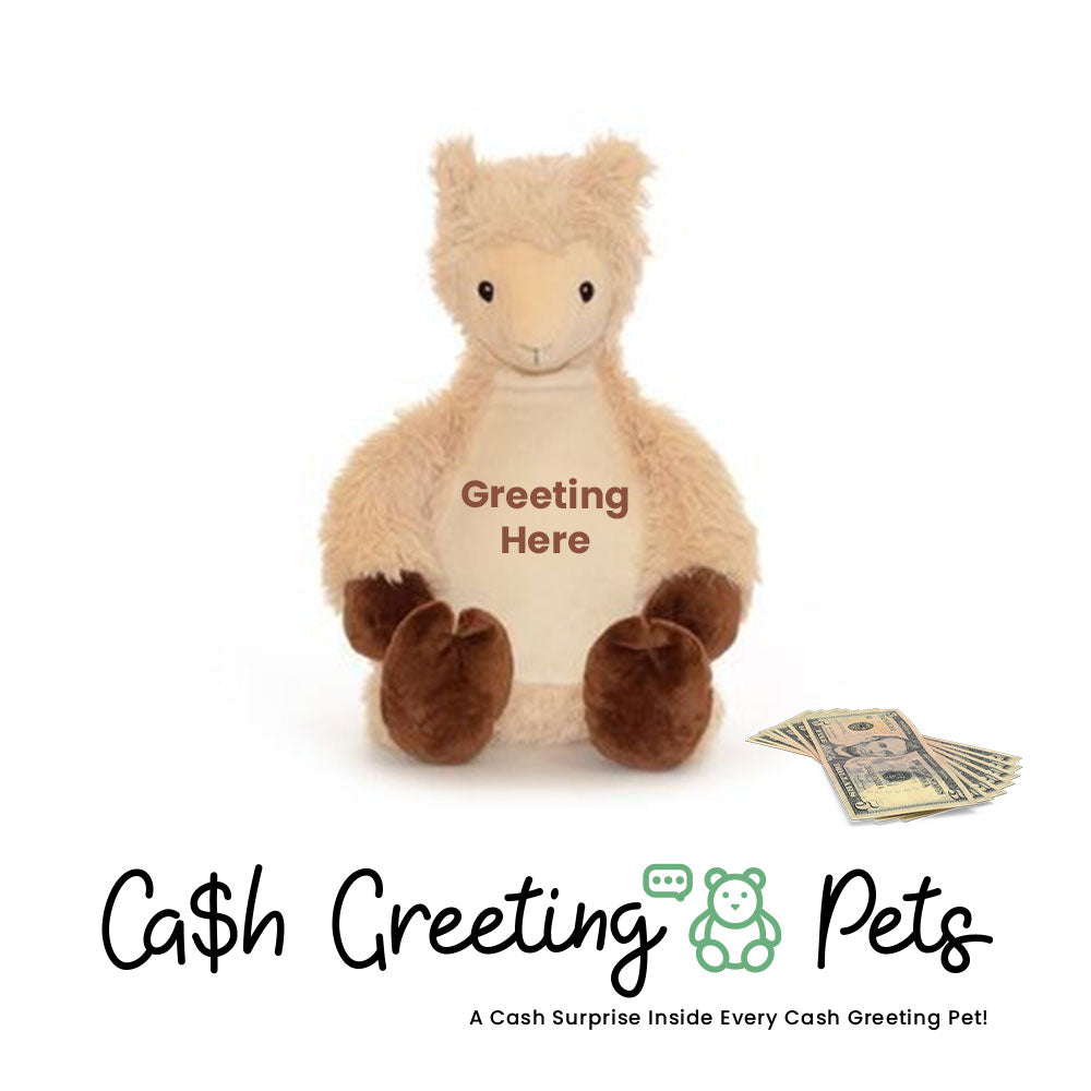 Liama Cash Greeting Pet