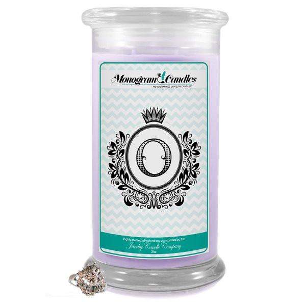 Letter O Monogram Candles-Monogram Candles-The Official Website of Jewelry Candles - Find Jewelry In Candles!
