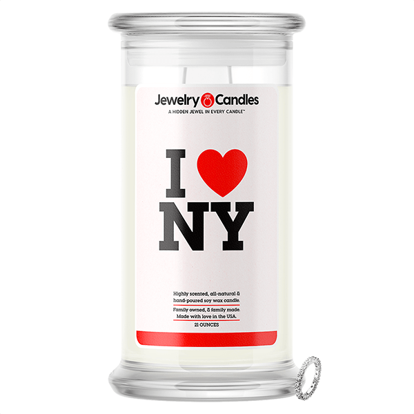 I Love NY Jewelry Love Candle