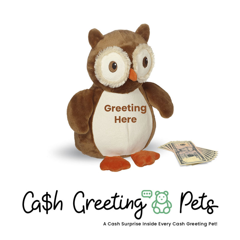 Owl-2 Cash Greeting Pet