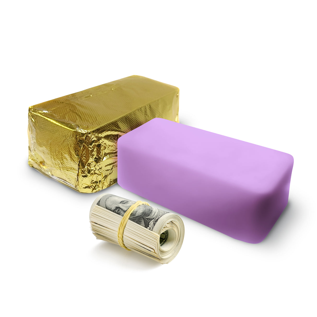 GIANT LAVENDER VANILLA GOLD BAR CASH WAX MELTS