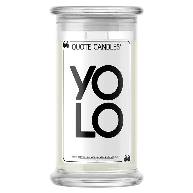 YOLO | Quote Candle®-Quote Candles-The Official Website of Jewelry Candles - Find Jewelry In Candles!