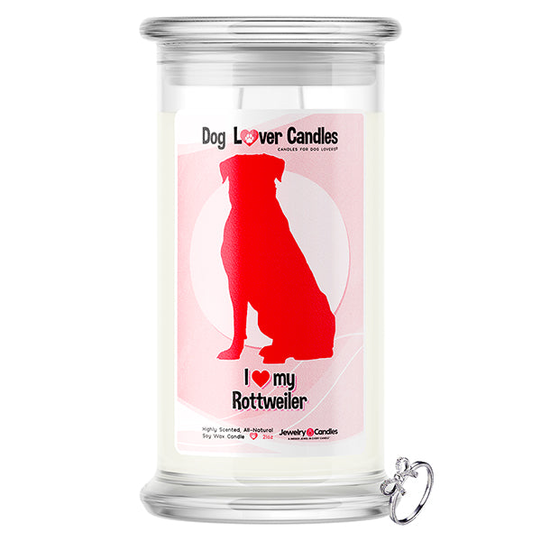 Rottweiler Dog Lover Jewelry Candle