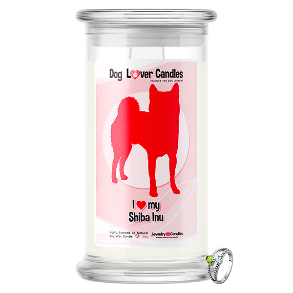 Shiba Inu Dog Lover Jewelry Candle