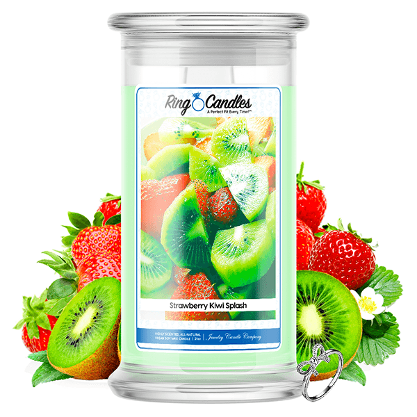 Strawberry Kiwi Splash Ring Candle