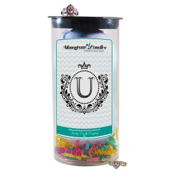 Letter U | Monogram Bath Bombs-Jewelry Bath Bombs-The Official Website of Jewelry Candles - Find Jewelry In Candles!