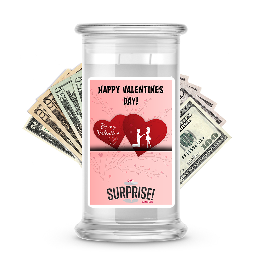 Happy Valentine's Day | Valentine's Day Surprise Cash Candles