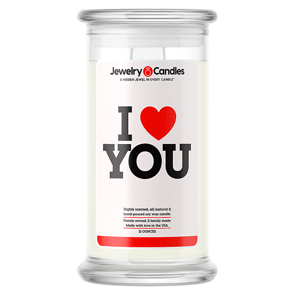 I Love You Love Candle