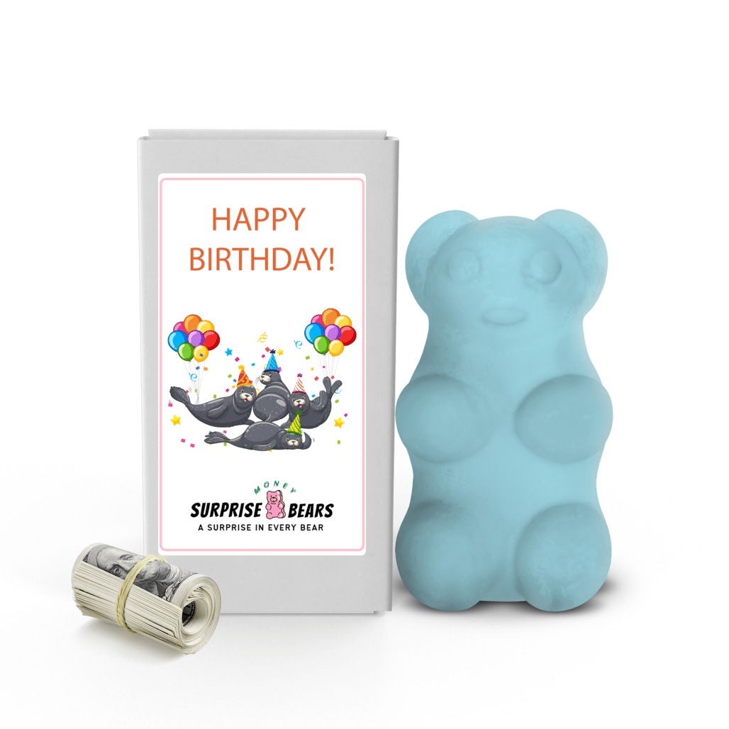 Happy Birthday Cash Surprise Blue Bears