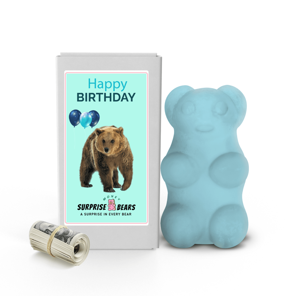 Happy Birthday Cash Surprise Blue Bears