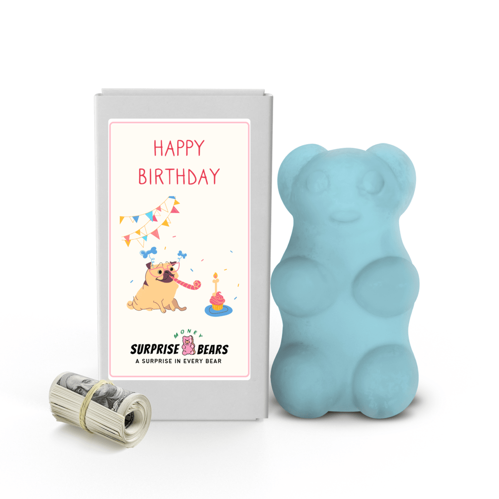 Happy Birthday Cash Surprise Blue Bears