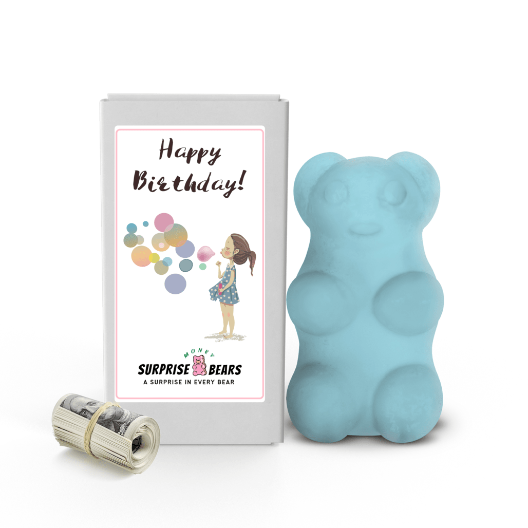 Happy Birthday Cash Surprise Blue Bears