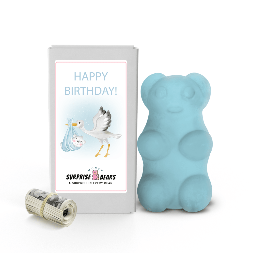 Happy Birthday Cash Surprise Blue Bears
