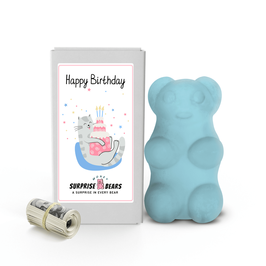 Happy Birthday Cash Surprise Blue Bears